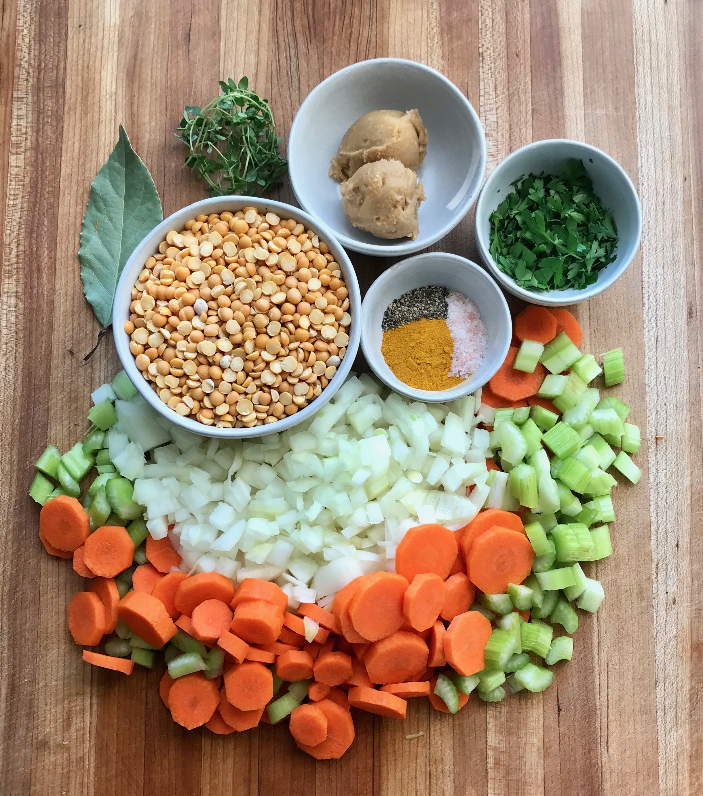 Yellow Split Pea Soup {vegan and glutenfree} Debra Klein Easy