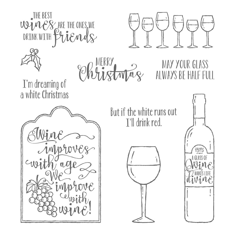 Wine Lovers this stamp set is for you! Deb's Stampin' Grounds