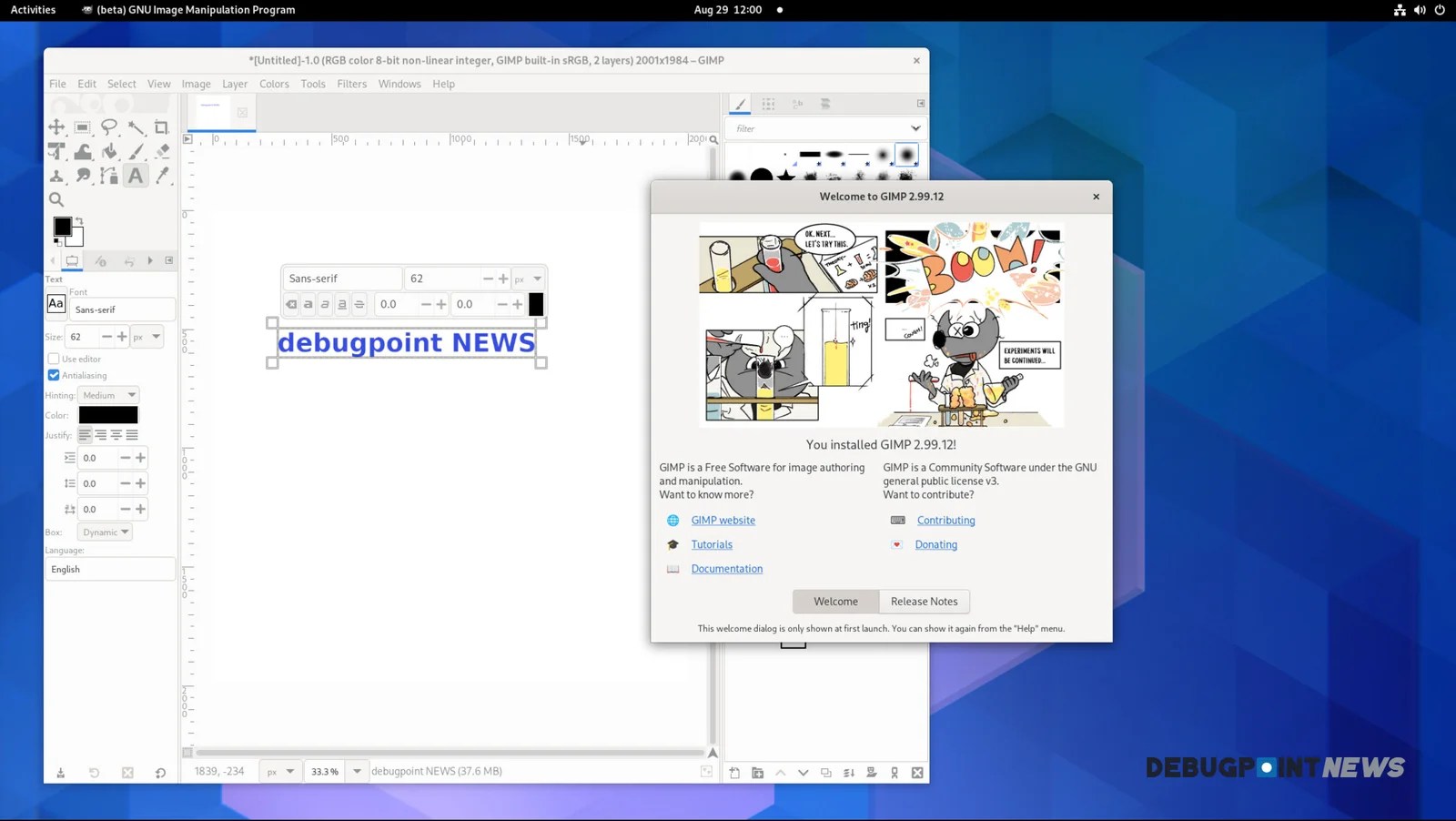 GIMP 2.99.12 Released with Huge Updates, But No Date of v3.0 Yet