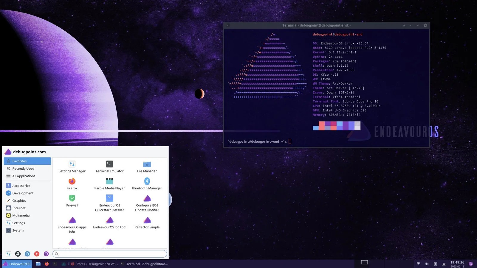 EndeavourOS Scores A Sizable Update with Cassini Neo Release