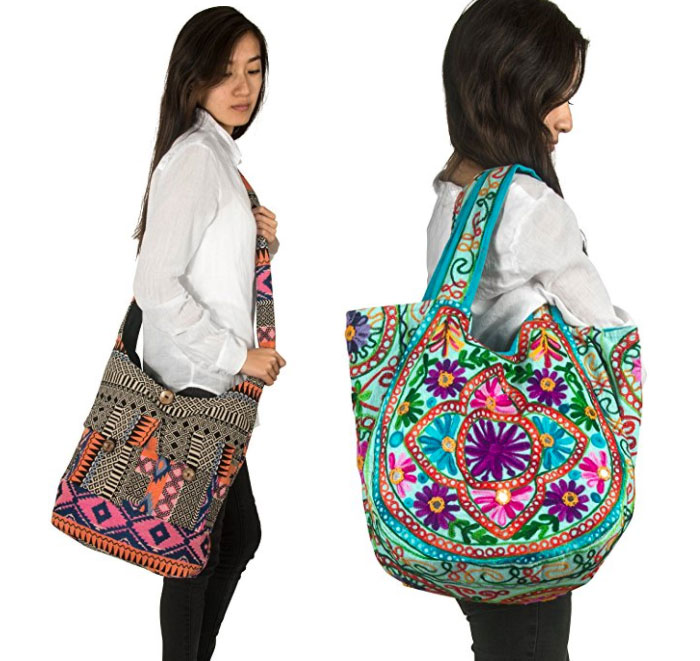 Fair Trade Bags for Summer by Tribe Azure Decadent Dissonance