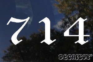 Area Code 714 Decal