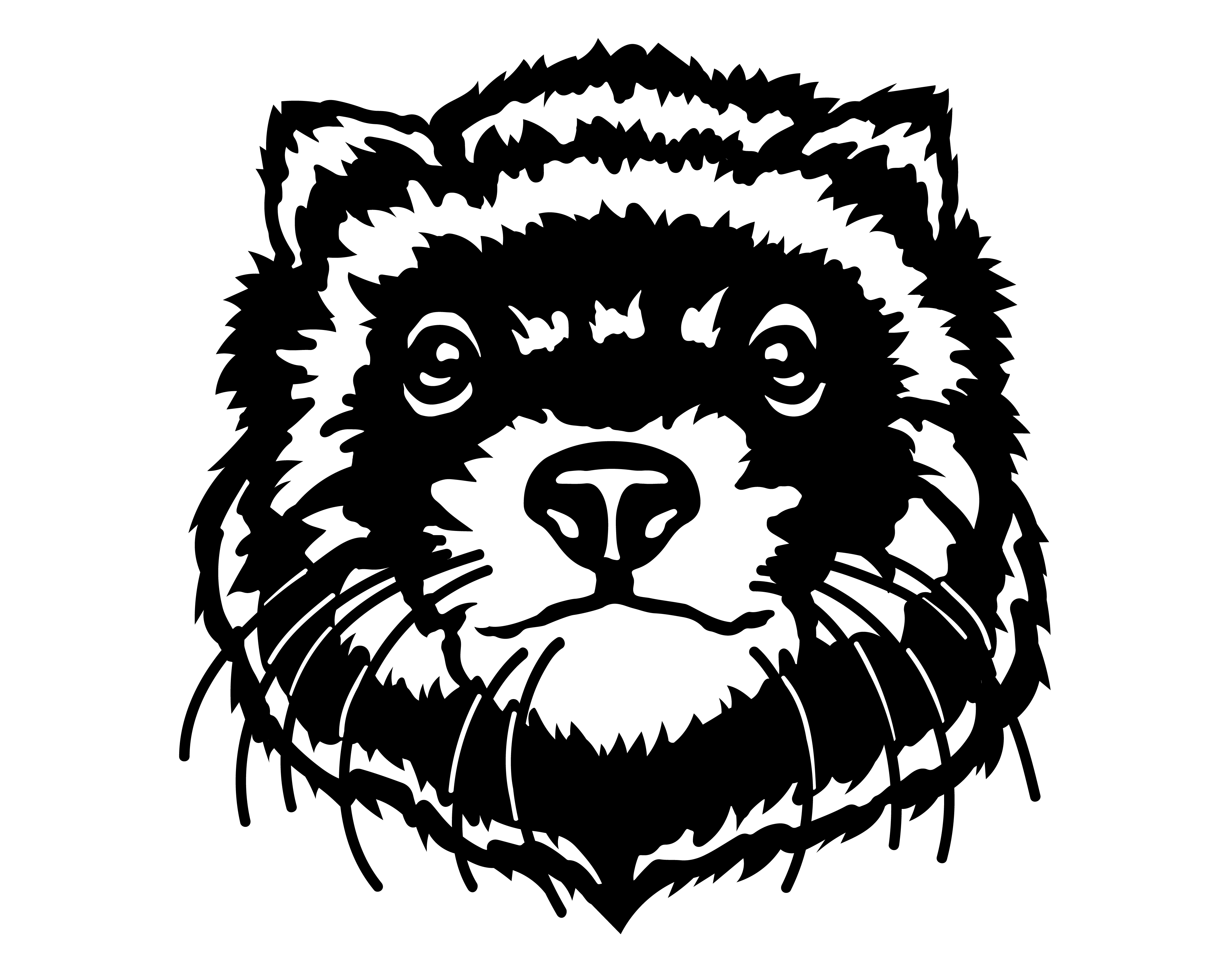 Ferret Animal Face Head Critter Vinyl Decal Sticker Decals Hut