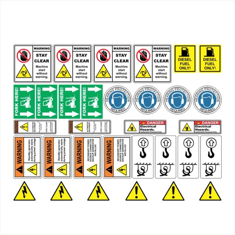 Generator Generic Safety Decals Decals Online