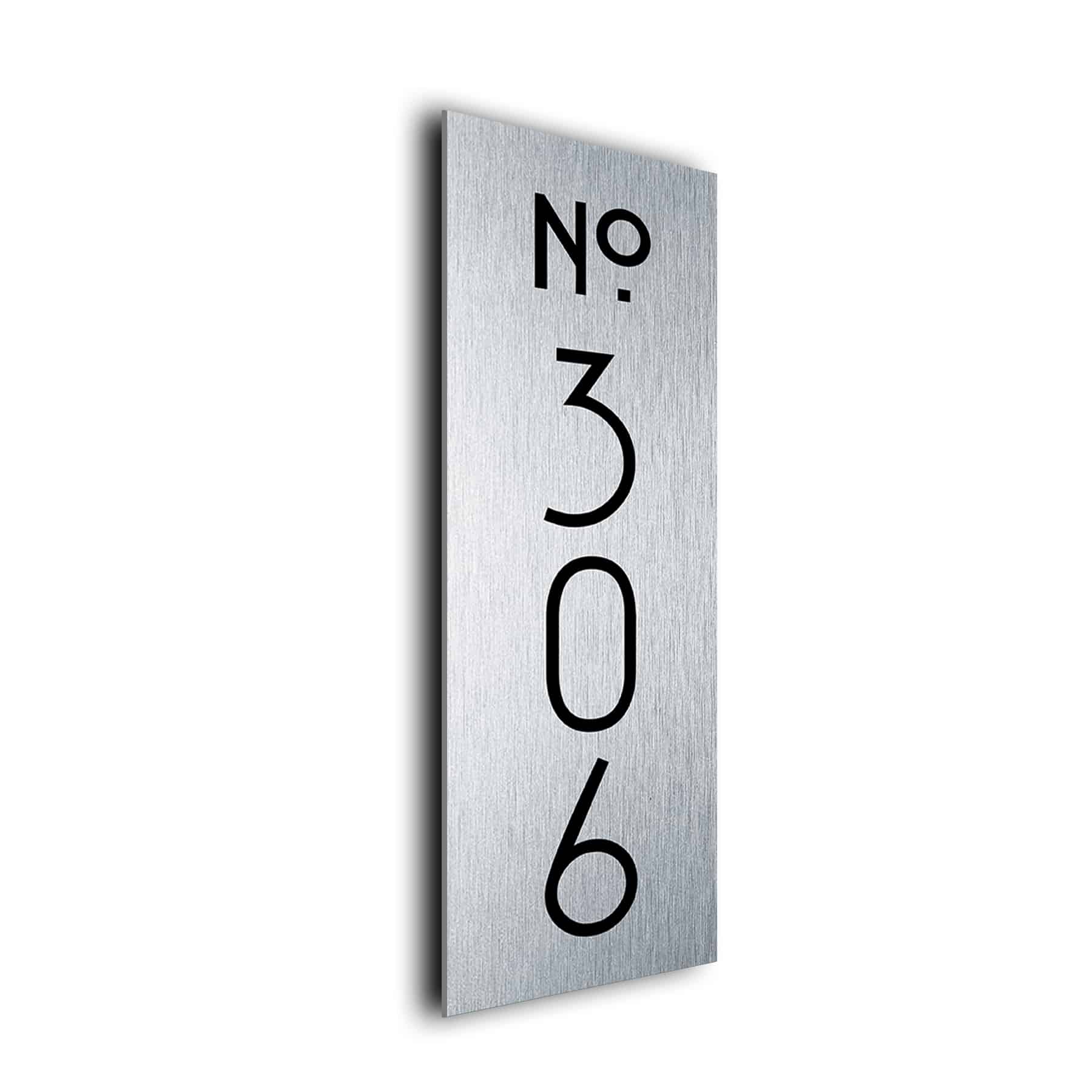 Vertical Hotel Room Number Sign Room Signs Silver Numbers
