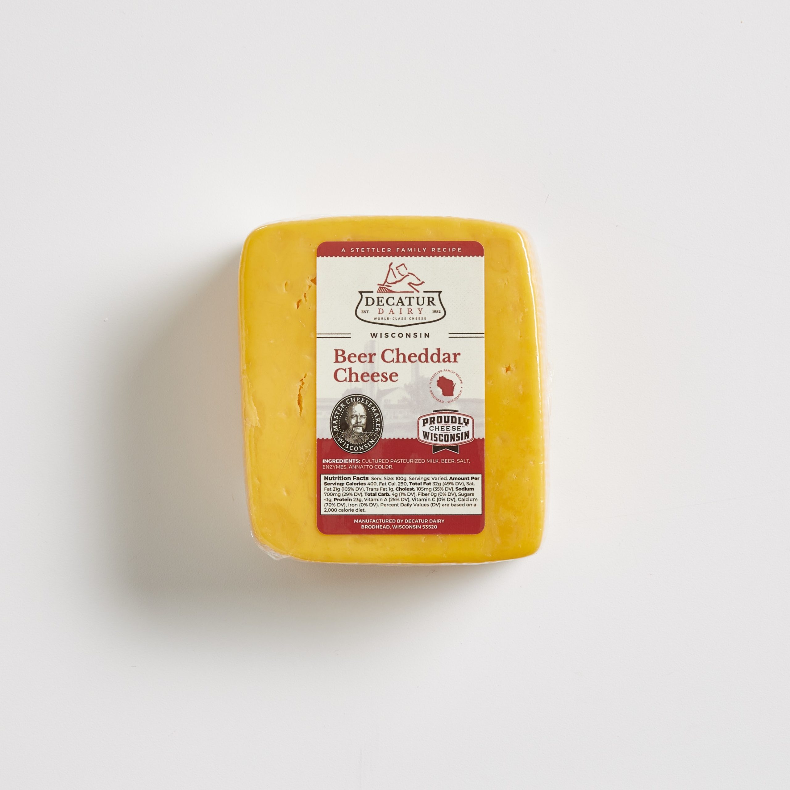 Beer Cheddar (1 lb) Decatur Dairy