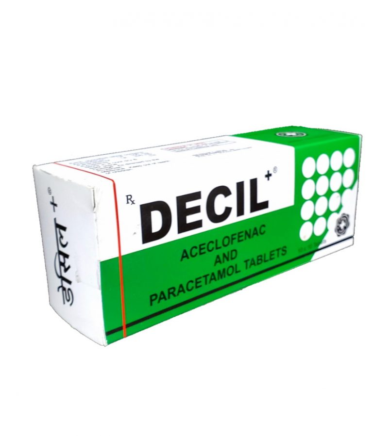 Decil+ 10×10 Tabs An Analgesic & Antipyretic J & J DeChane