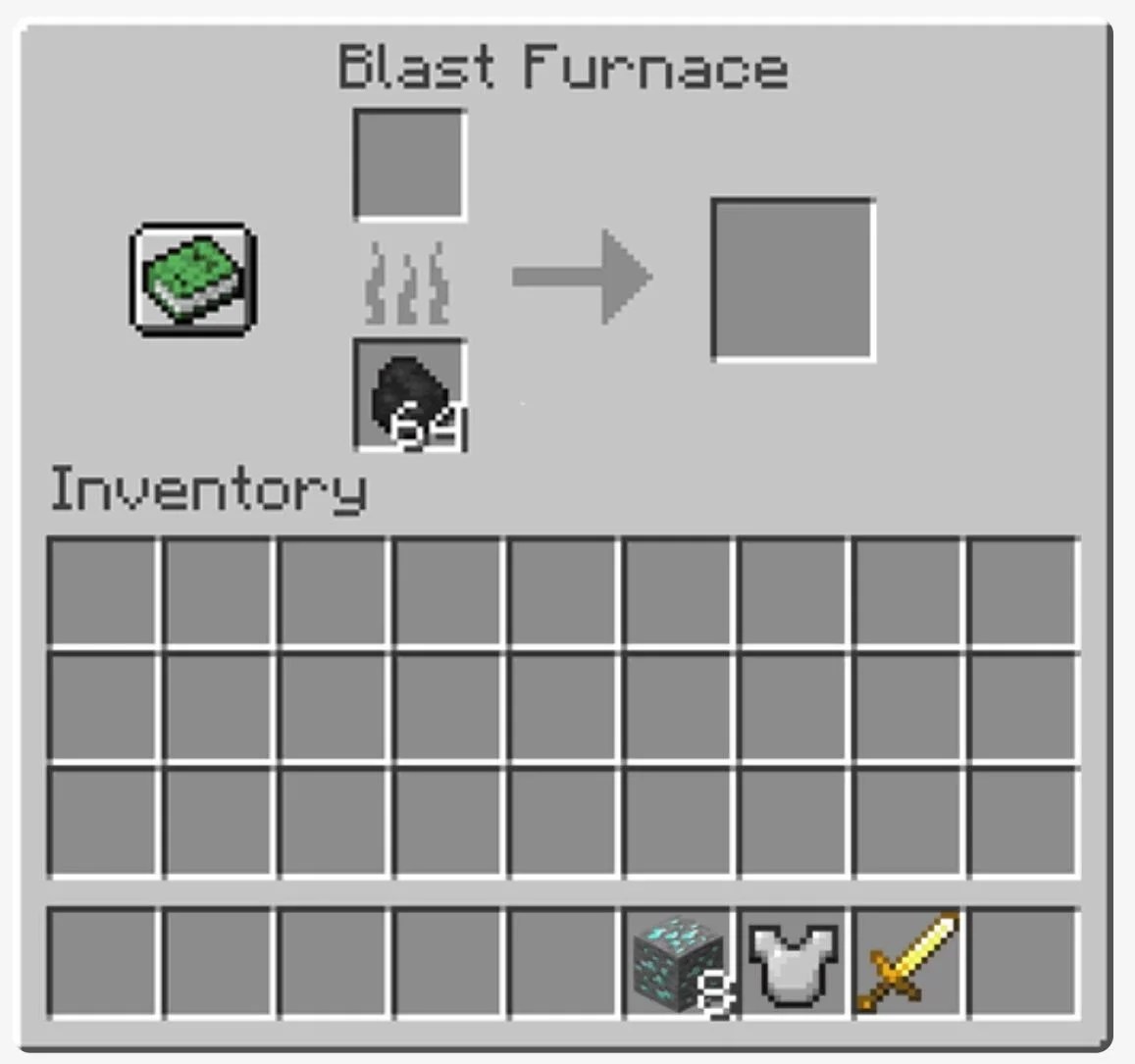 recipe blast furnace Minecraft blast furnace recipe how to use a blast