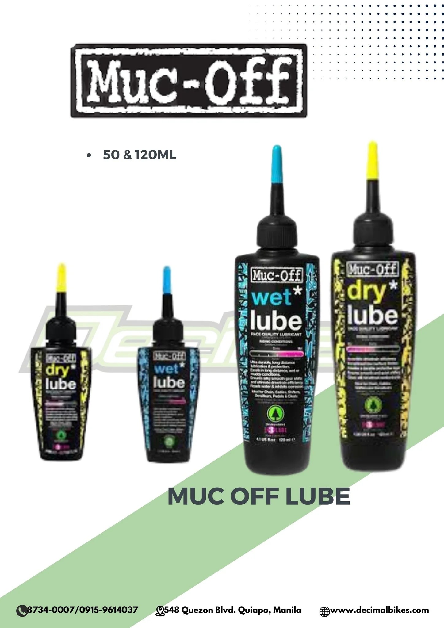 Lubricant Wet & Dry Decimal Bikes