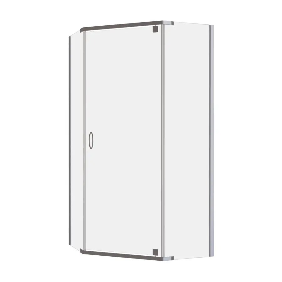 Cascade 1000 Angle SemiFrameless Pivot Shower Screen Decina Bathroomware