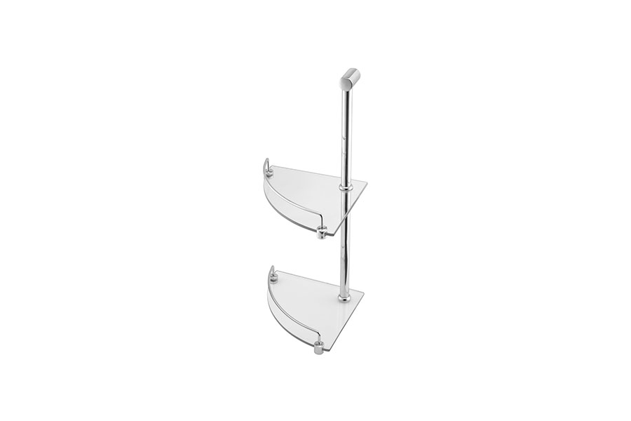 Corner Glass Shelf Double Decina Bathroomware