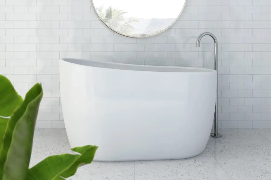 Decina Cosmo 1300mm Soaker Style Freestanding Bath