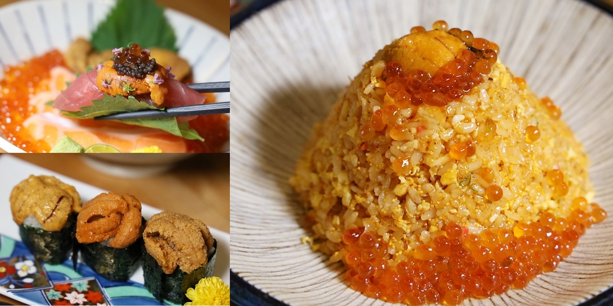 【台南美食】海膽控站出來！史上最浮誇的「海膽鮭魚卵富士山」來襲，讓你一次登頂的海膽極鮮美味：初幸居食屋