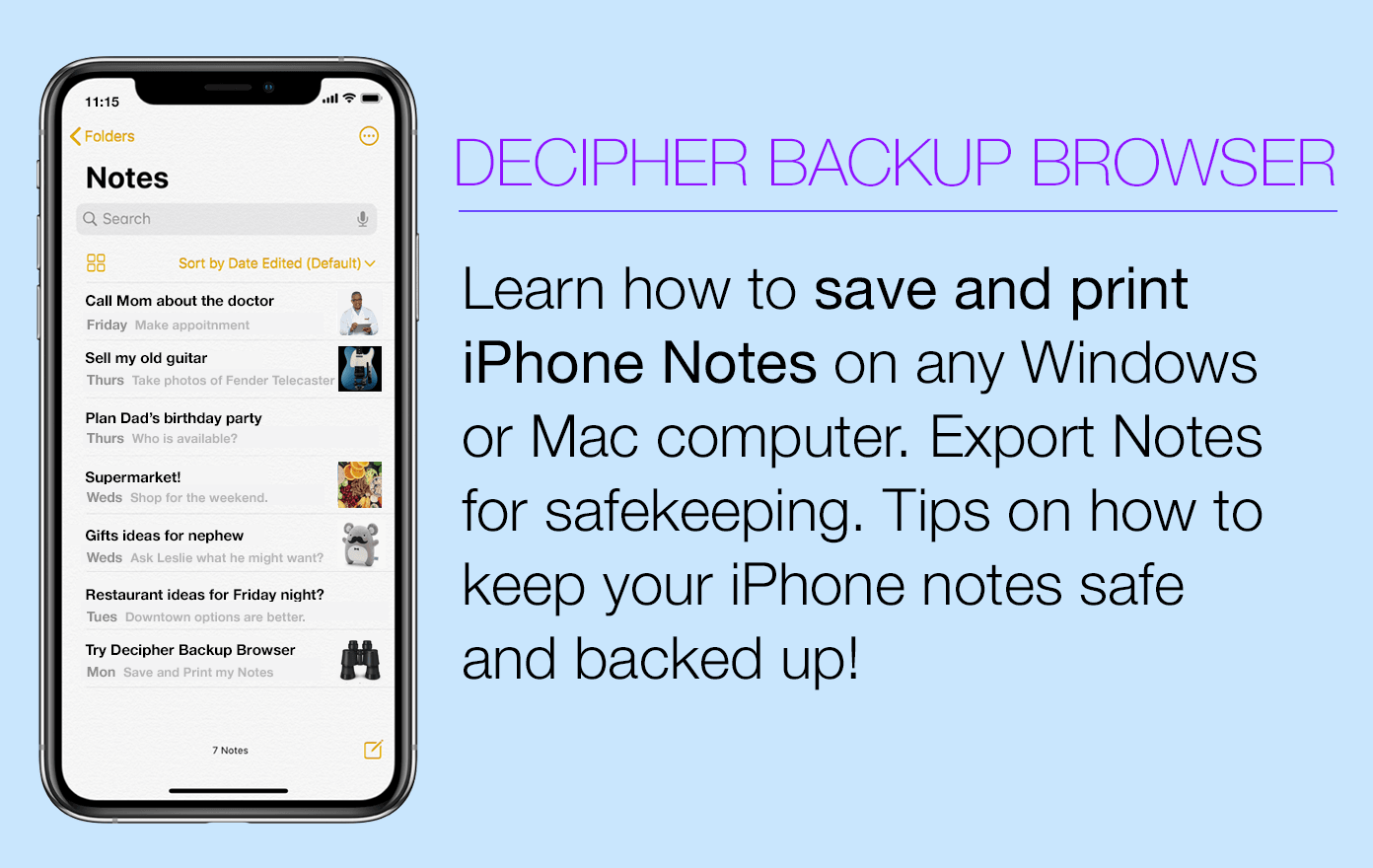 How to Save and Print iPhone Notes on Your Computer