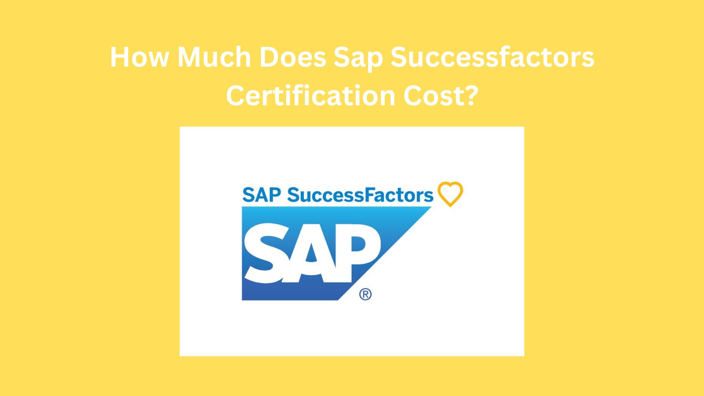 How Much Does SAP SuccessFactors Certification Cost? Decision Makers Hub