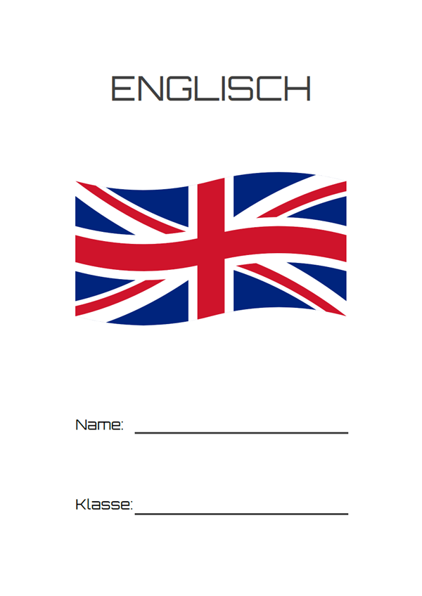 Englisch Deckblatt 3 - Deckblatt.de