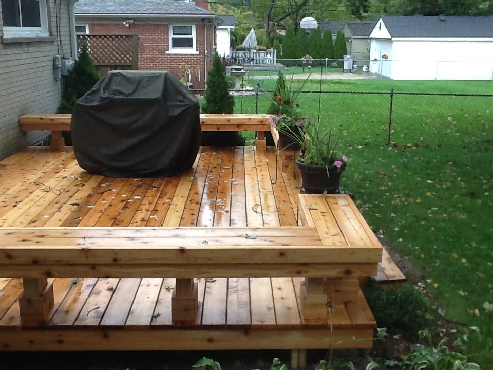 Wood Deck Gallery 2 Deck builders Michigan Top Trex deck builder