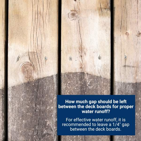 How To Stop Water Pooling On Decking?