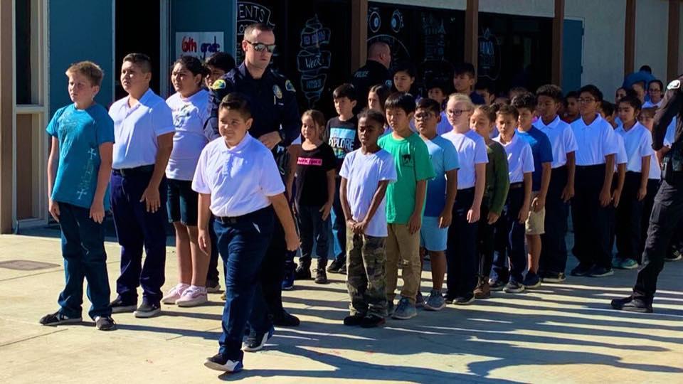 Decker students looking sharp on Day 1 of Cops 4 Kids! Decker