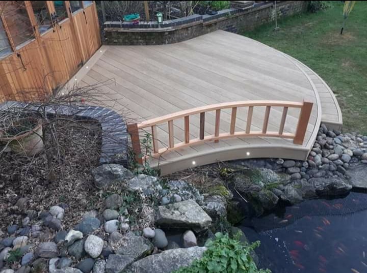 Millboard Composite Decking Hertfordshire curved design Decking Network