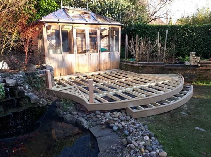 Millboard Composite Decking Hertfordshire curved design Decking Network