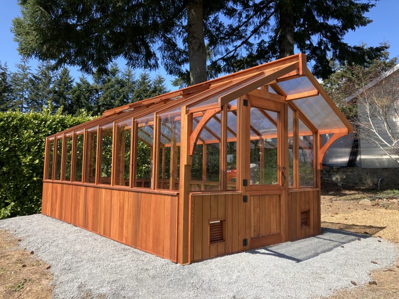 Cedar greenhouse kit Deck Masters, LLC
