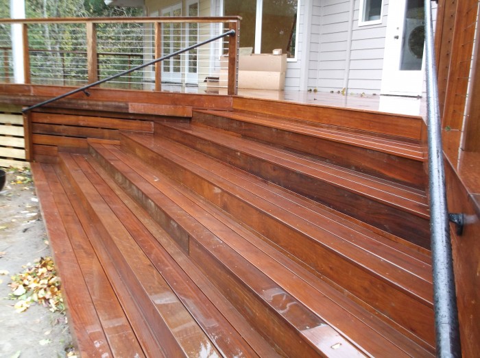 wide ipe stairs « Deck Masters, llc Portland, OR