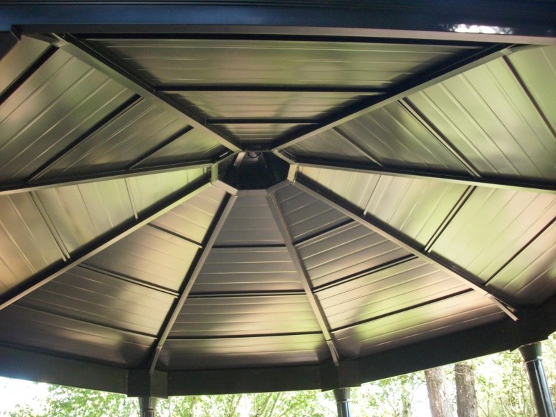 Metal Gazebo with Composite deck Deck Masters, LLC