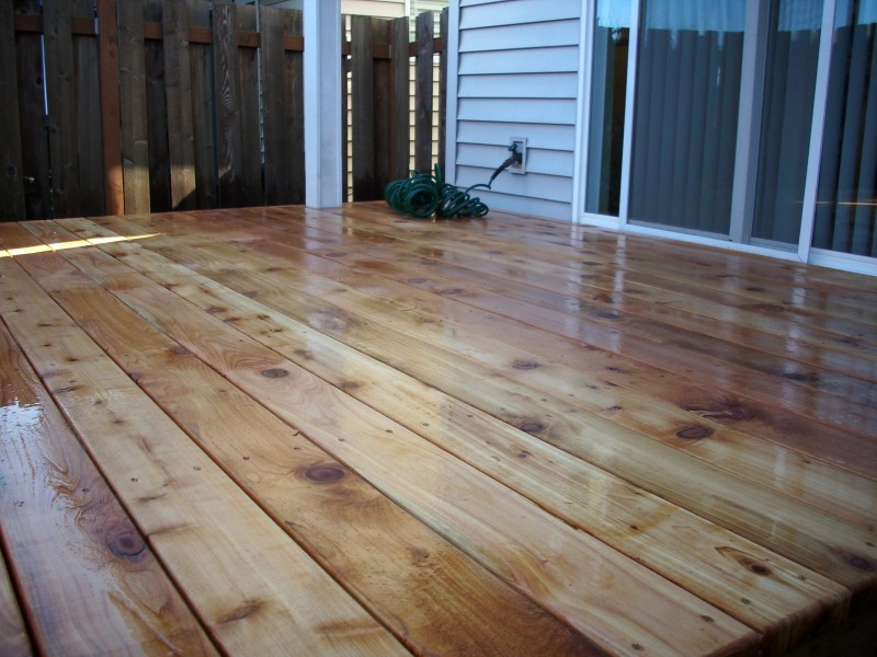 Tight knot cedar decking Deck Masters, LLC