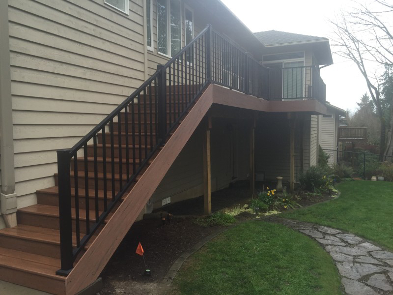 Azek Vintage Mahogany PVC deck Deck Masters, LLC
