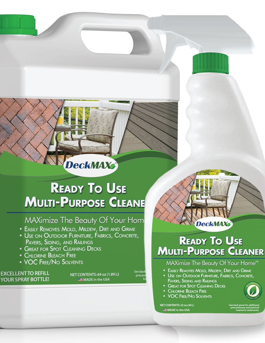 DeckMAX Best Deck Cleaner to Restore A Deck PVC, Wood, Composite