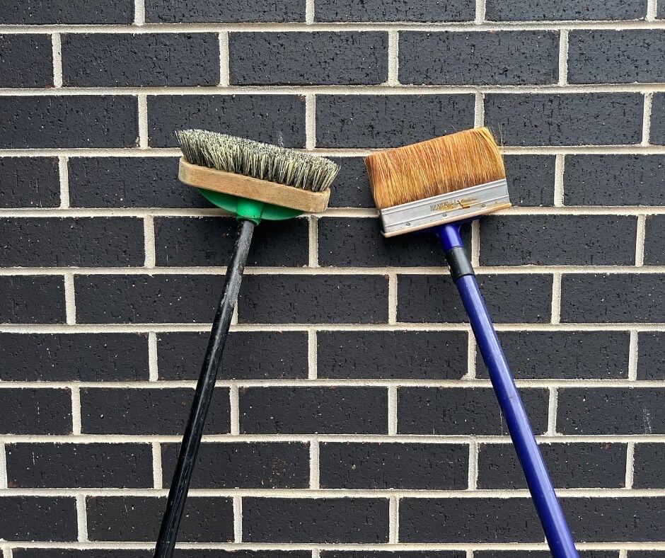 What is a deck brush and what is it used for?