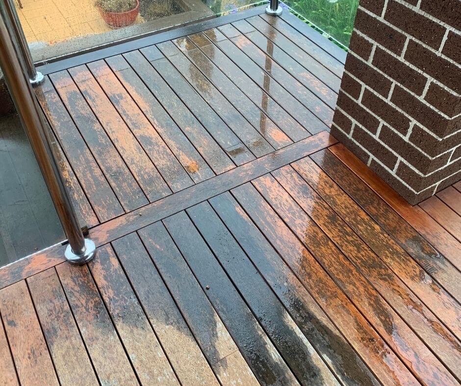 Sanding a Wet Wood Deck… Is it possible?