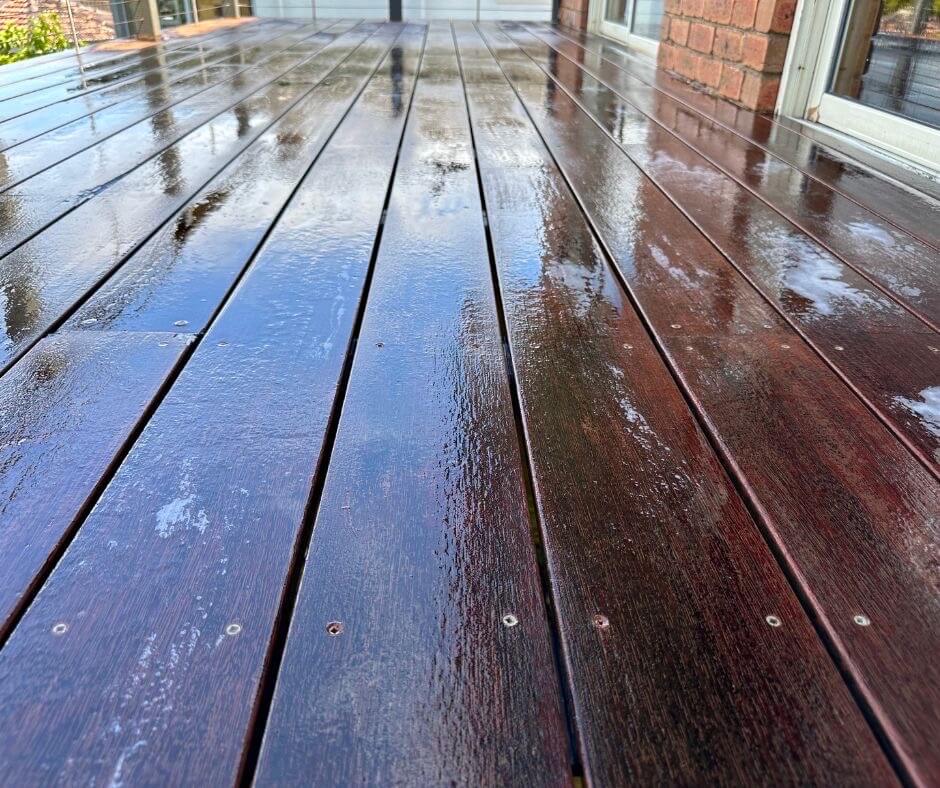 Wanna know the best time to stain a deck? This is it…