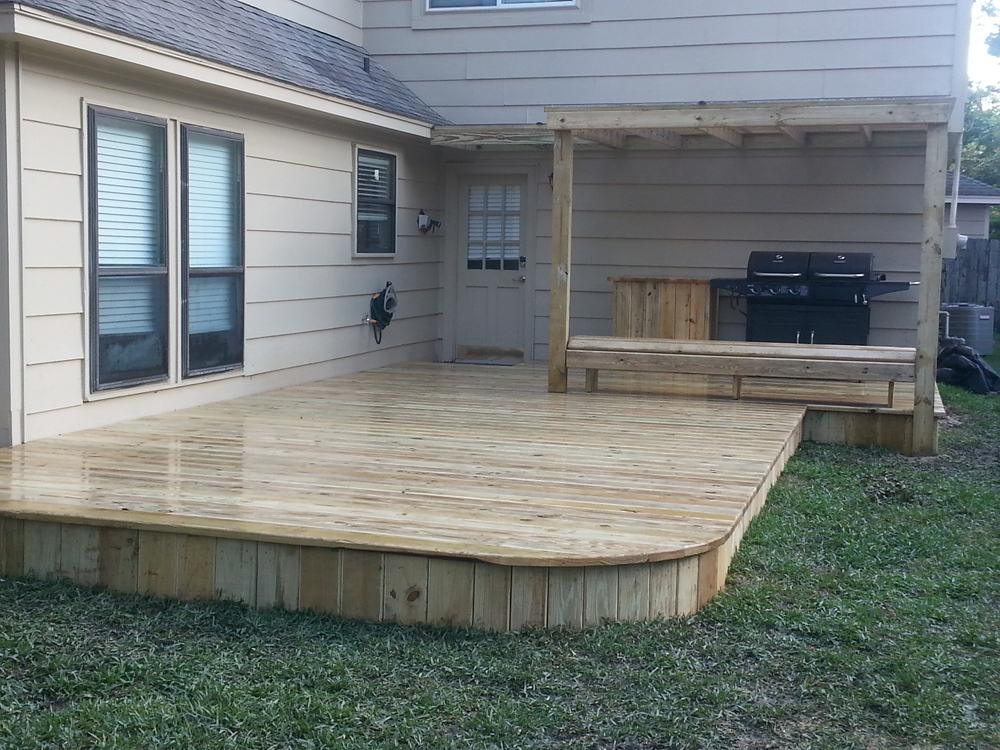 Lifetime Treated Pine Decks Houston Custom Decks & Pergola