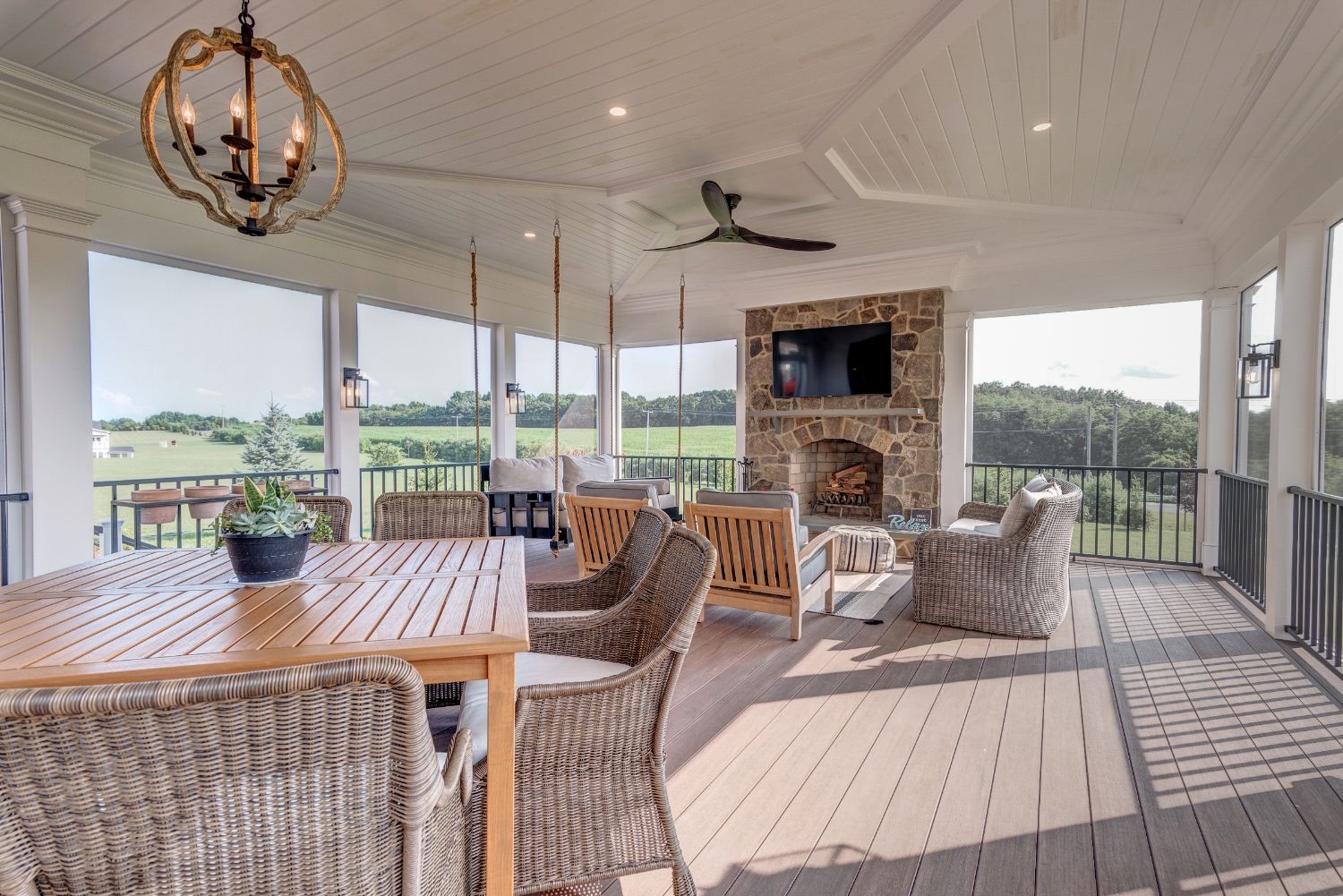 Sykesville Screened Porch and Garage Addition McWhorter Outdoor Living