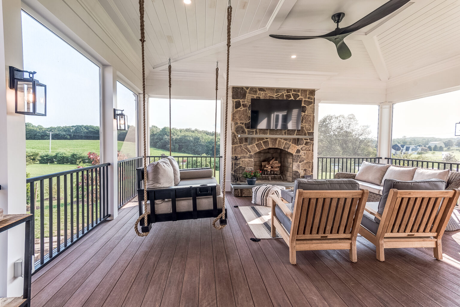 Sykesville Screened Porch and Garage Addition McWhorter Outdoor Living