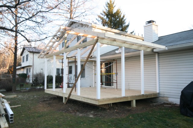 Turning an existing deck into a screen porch, Columbia, MD McWhorter