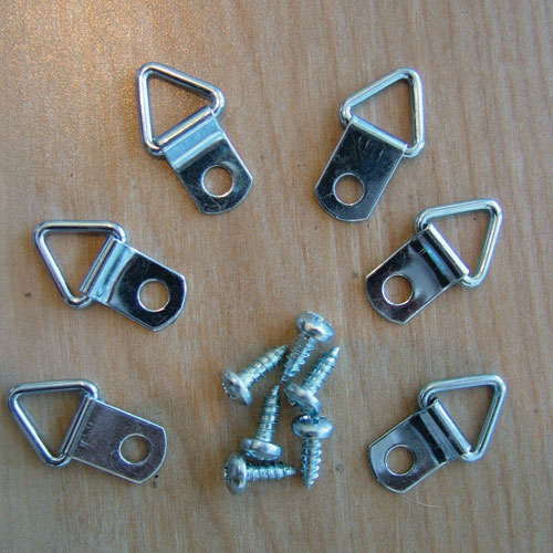 100 x Professional Picture Framing DRings with Screws Deck the Walls