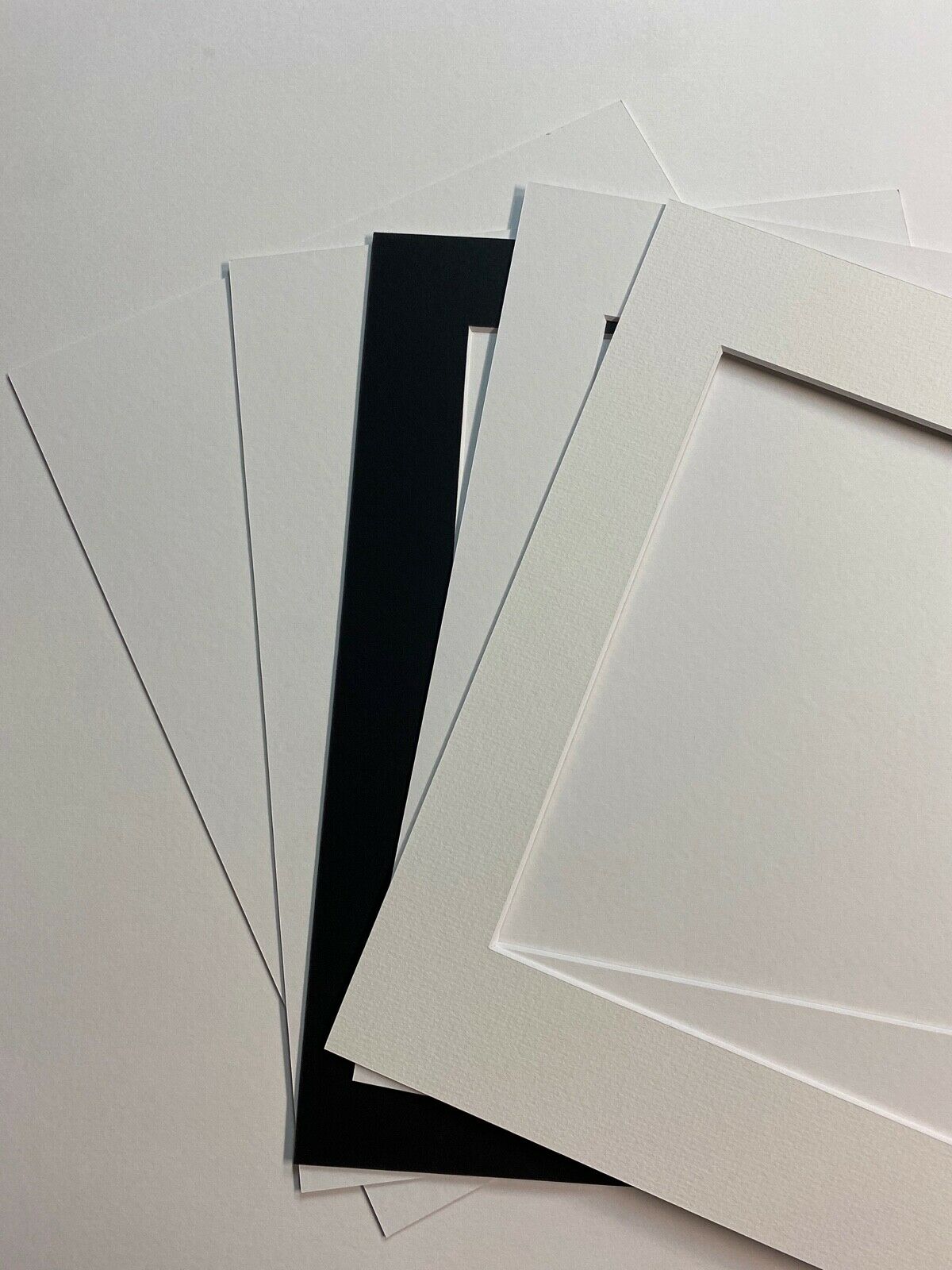 10 x Professional Picture Framing Mat Boards A3 with 8″ x 12″ Window