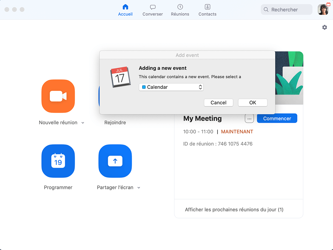Verwendung von ZoomMeeting Wie Sie Ihr erstes ZoomMeeting planen