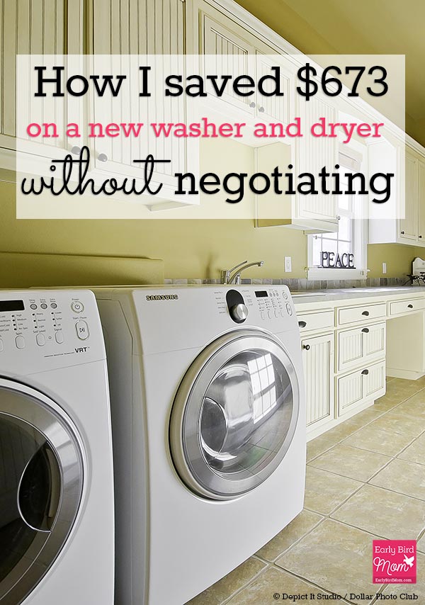 Money saving tips for a new washer and dryer