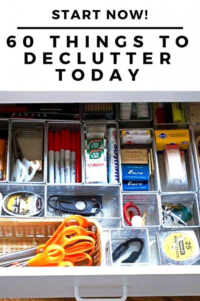 Easy! 60 Quick Things to Declutter Today Decluttering School