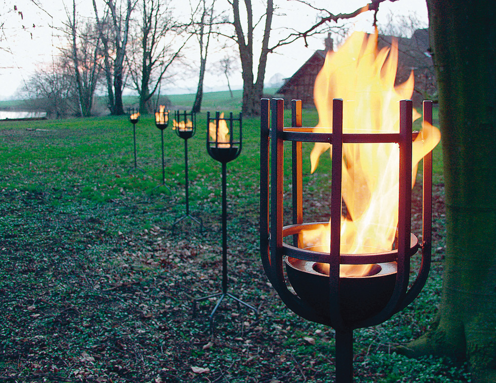 Stahlfackel für den Garten auf DECO.de