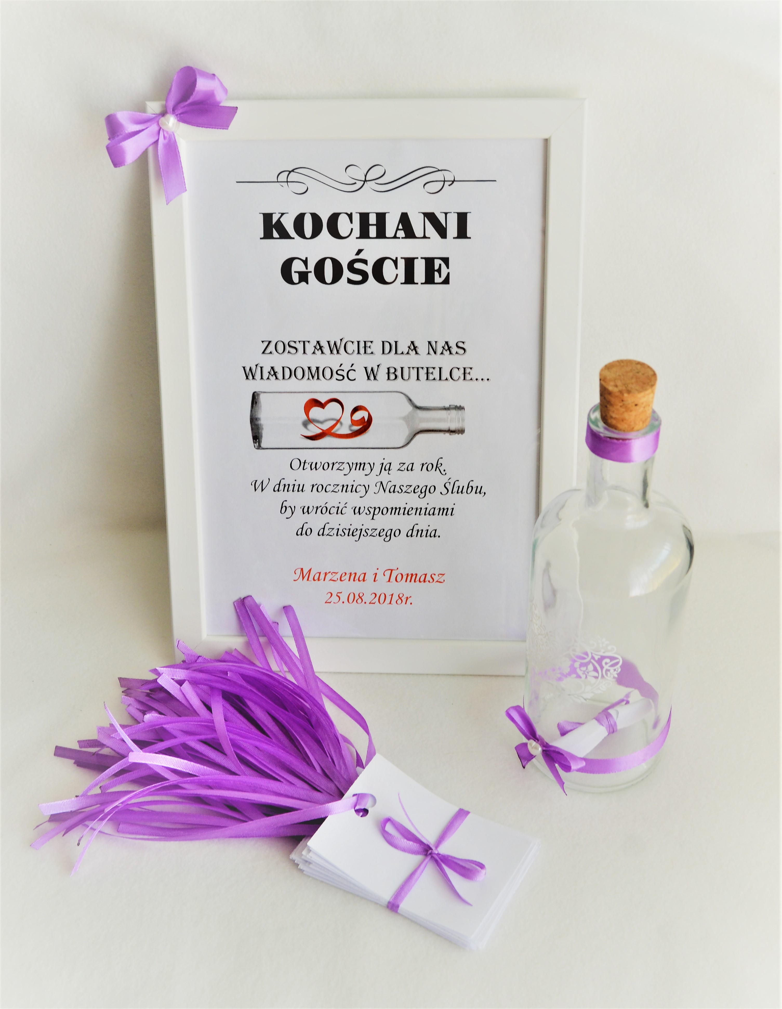 Księga gości weselnych w butelce DecoCzar