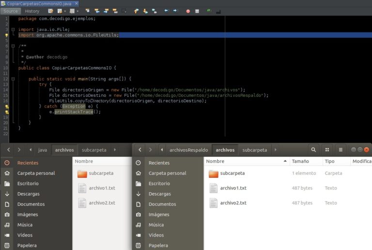 FileUtils de Apache Commons IO en Java Ejemplos