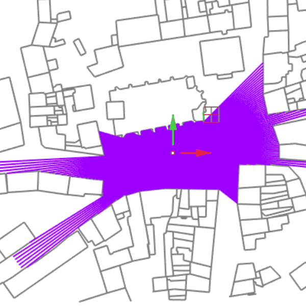 Network analysis based dynamic urban simulation in