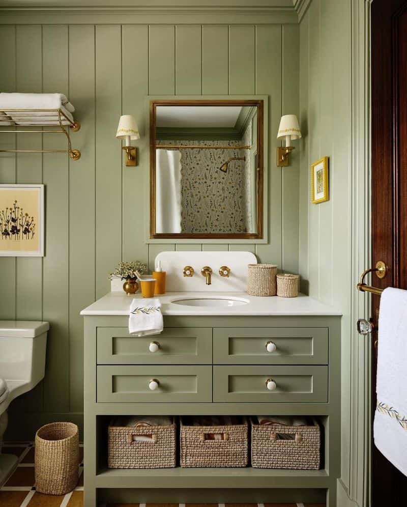 10 Sage Green Bathrooms So Relaxing You’ll to Get Out DecoFond