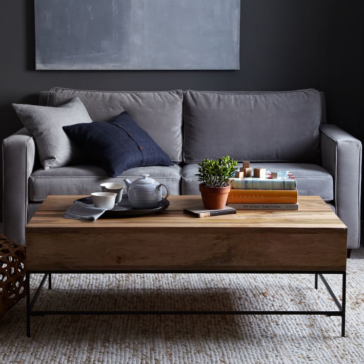 Rustic Storage Coffee Table Decoholic