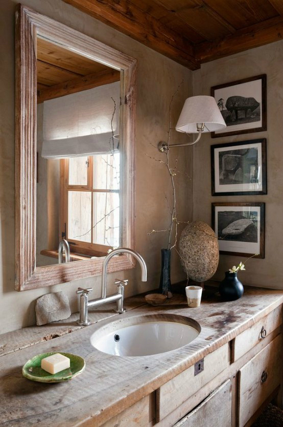 40 Rustic Bathroom Designs Decoholic